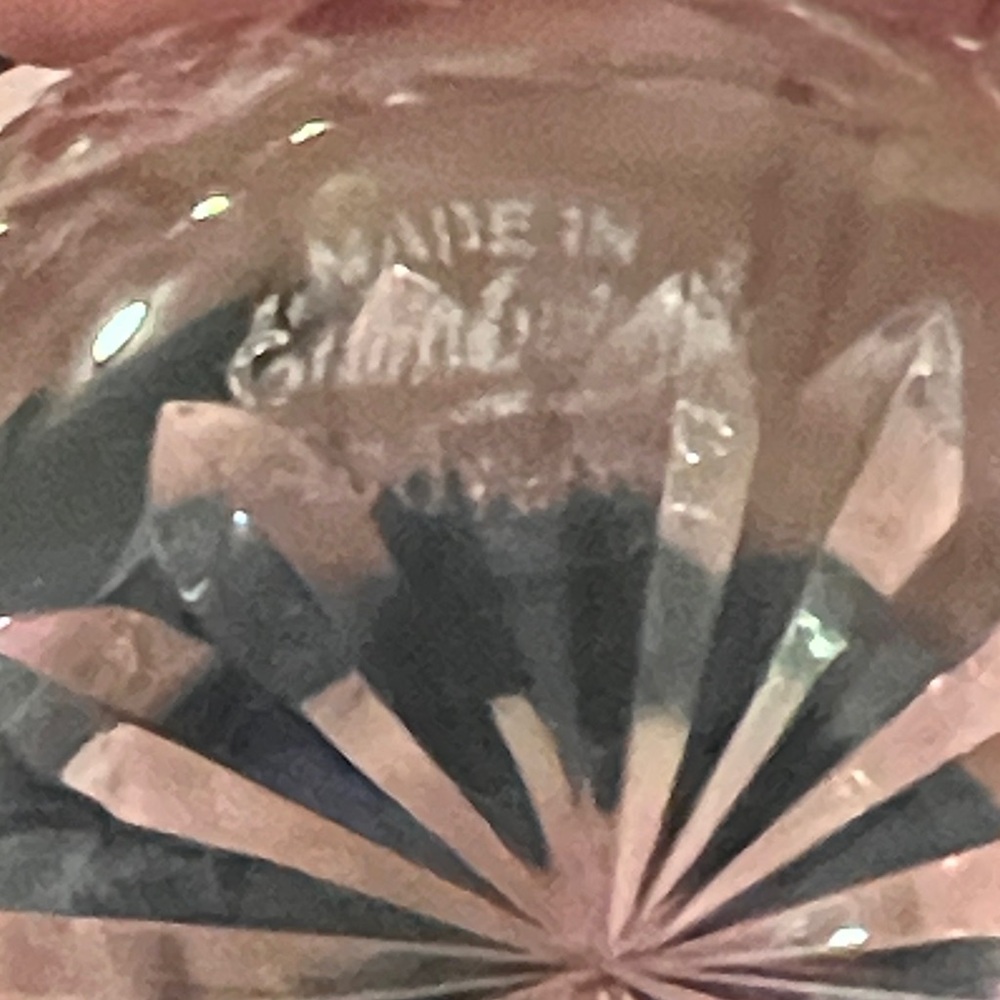 RARE Edinburgh Crystal votive candle holders